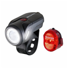 Vorder- / Rücklicht Sigma Aura 35 USB + Nugget II. schwarz