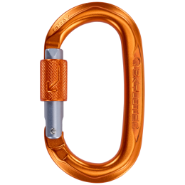 Karabiner Climbing Technology Obx BG (brilock gate) orange/grau Titanium/Orange/Titanium