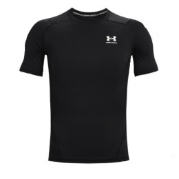 Herren-Funktionsshirt Under Armour HG Armour Comp SS schwarz Black//White