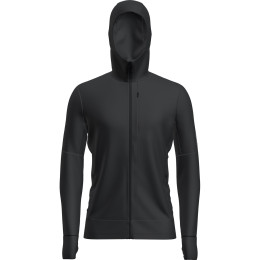 Herren Funktions-Sweatshirt Icebreaker M Mer 260 Quantum IV LS Zip Hoodie schwarz Black