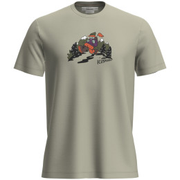 Herren-Funktionsshirt Icebreaker M Mer 150 Tech Lite SS Tee Catch Me Outs beige Ashen