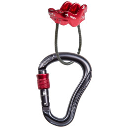 Set-Sicherungsgerät Ocún Belay Set Eagle Screw/Hurry rot Red