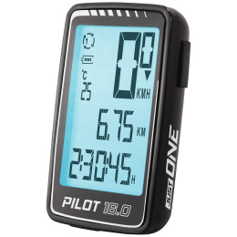 Fahrradcomputer Just One Pilot 16.0 ATS schwarz černá
