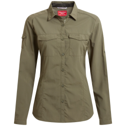 Damenhemd Craghoppers NosiLife Adventure Long Sleeved Shirt III grün Wild Olive