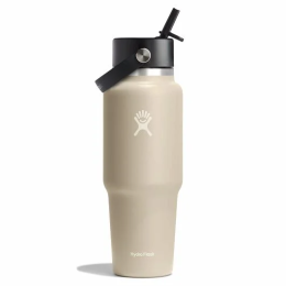 Thermoflasche Hydro Flask Wide Flex Straw Travel Bottle 32 Oz beige OAT