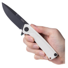Klappmesser Acta non verba Z100BB-DLC black, G10 White weiß white