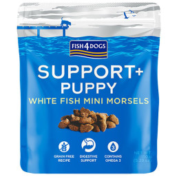 Hundeleckerlis Fish4Dogs Puppy White Fish Morsels Digestion 150g