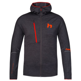 Herren-Sweatshirt Hannah Niro Hoody schwarz anthracite mel