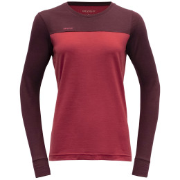 Damen-Funktionsshirt Devold Norang Merino 150 Shirt rot/rosa Port/Beauty