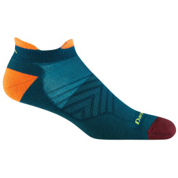 Herrensocken Darn Tough M Run No Show Tab Ultra-Lightweight With Cushion blau/orange dark teal