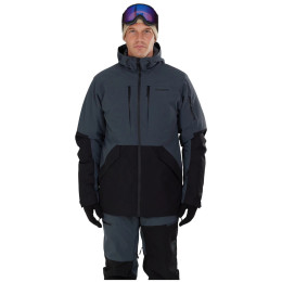 Herren-Winterjacke Fundango Baily ECO Allmountain Jacket dunkelgrau blood