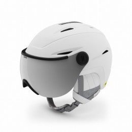 Damen Skihelm Giro Essence Mips weiß Mat White/Silver Flash