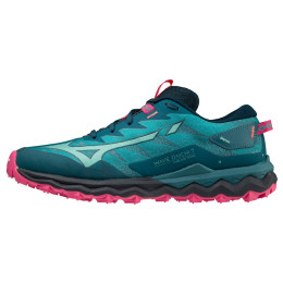Damen Laufschuhe Mizuno Wave Daichi 7 grün Gulf Coast/Lagoon/Pink Peacock