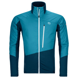Herrenjacke Ortovox Westalpen Swisswool Hybr Jkt M blau mountain blue