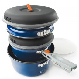 Geschirrset GSI Outdoors Bugaboo Ceramic Base Camper Medium blau blue