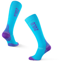 Kompressionsstrümpfe Zulu Run Compression W blau/lila celeste/purple