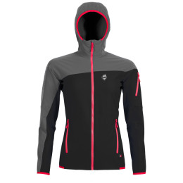 Damenjacke High Point Versa Lady Hoody Jacket schwarz/rot Black/Iron Gate