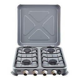 Gaskocher Gimeg Čtyřplotýnkový plynový vařič se zapalovačem grau