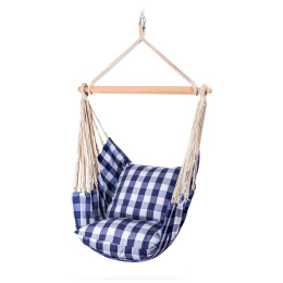 Hängesessel Hamaka.eu Cushion blau/weiß