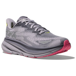 Damen Laufschuhe Hoka W Clifton 9 Gtx grau/rosa Grey Skies / Foggy Grey