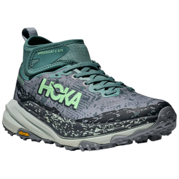 Damenschuhe Hoka W Speedgoat 6 Mid Gtx grau/grün Mountain Fog / Droplet