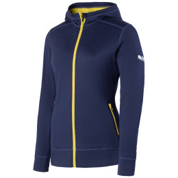 Damen-Sweatshirt Zulu Merino Hoodie 230 blau Navy