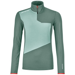Damen-Sweatshirt Ortovox Fleece Light Zip Neck W grau arctic grey
