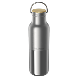 Thermokanne Klean Kanteen Rise Reflect 16oz (w/ Bamboo Cap) silber Brushed Stainless
