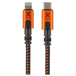 Lade- und Datenkabel Xtorm Xtreme USB-C to Lightning cable (1,5m) schwarz Black/Orange