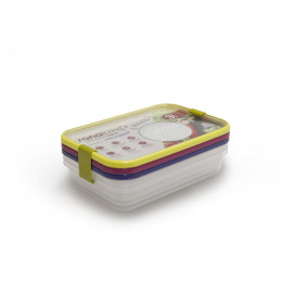 Lebensmittelbox Omada Sanaliving Box Set 3x 24x16,5x5cm/1L