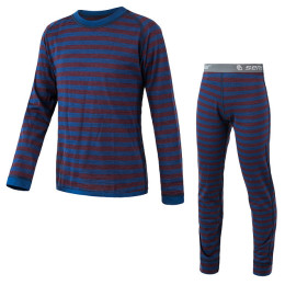 Kinder-Funktionsunterwäsche Sensor Merino Air Set blau/rot