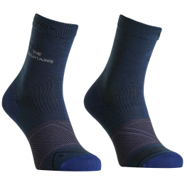 Herren-Merinosocken Ortovox Alpine Light Comp Mid Socks M blau/grau Blue Nunatak
