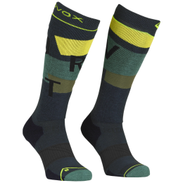 Herren Kniestrümpfe Ortovox Freeride Long Socks Cozy Men's schwarz Black Steel
