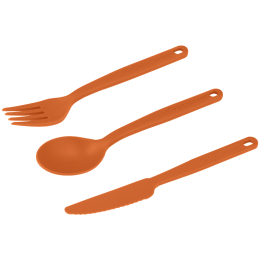 Besteck Sea to Summit Camp Cutlery Set 3 Piece orange Burnt Orange