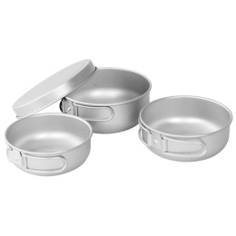 Geschirrset Easy Camp Adventure Ultra Light Cook Set silber Silver