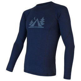 Herren-T-Shirt Sensor Merino Df Camp dunkelblau DeepBlu