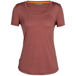 Damen-T-Shirt Icebreaker Women Sphere II SS Scoop Tee rot grape