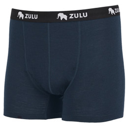 Herren-Boxershorts Zulu Merino 160 blau Navy