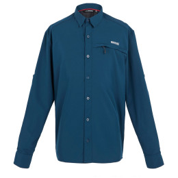 Herrenhemd Regatta Trav Pack Awy LS Shrt blau MoonLt Denim