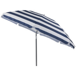 Sonnenschirm Bo-Camp Parasol Beach blau/weiß Striped
