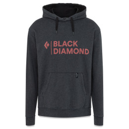 Herren-Sweatshirt Black Diamond Stacked Logo Hoody schwarz Black Heather
