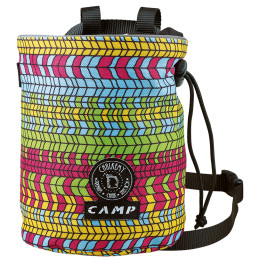 Kreidebeutel Camp Polimago grün psychedelic