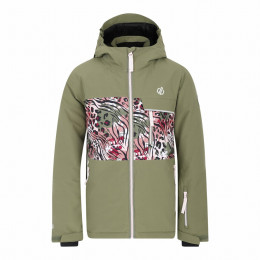 Kinder Winterjacke Dare 2b Traverse II Jacket grün/weiß OlGr/OlLeoPt
