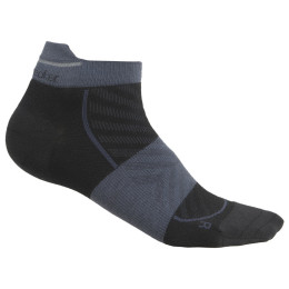 Damensocken Icebreaker W Mer Run+ Ultralight Micro schwarz/grau BLACK/GRAPHITE