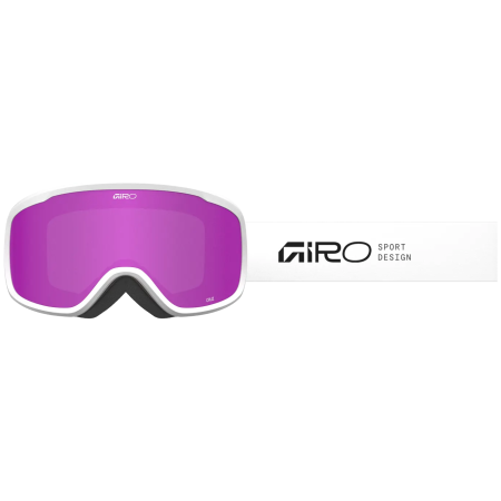 Skibrille Giro Cruz White Stacked-Amber Pink