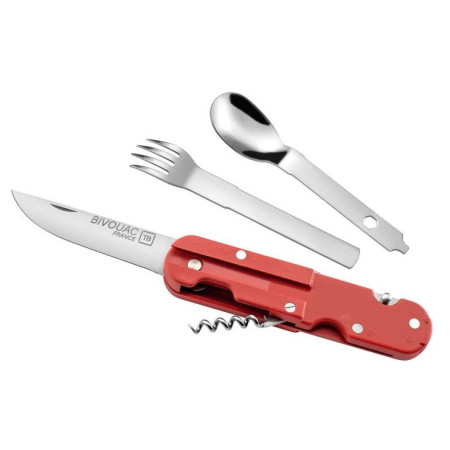 Multifunktionsmesser TB OUTDOOR Bivouac French Navy Camp Knife rot