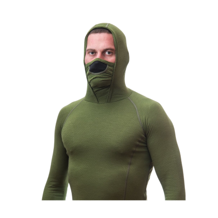 Herren-Funktionsshirt Sensor Merino DF langärmelig mit Kapuze