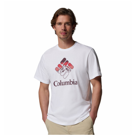 Herren-T-Shirt Columbia CSC™ Seasonal Graphic Tee weiß White, Heavenly Stacked Gem