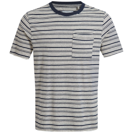 Herren-T-Shirt Craghoppers Mollugo Short Sleeved T-Shirt weiß/blau Blue Navy Stripe