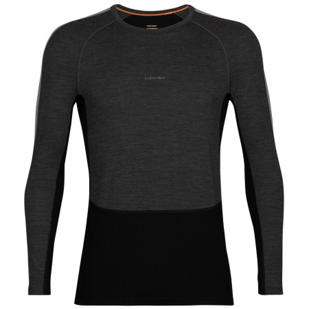 Herren-Funktionsshirt Icebreaker ZoneKnit™ 200 LS Crewe grau jet heather/black/metro heather/cb